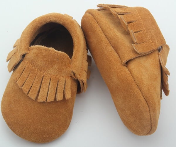 Image of Camel- Suede Moccasins