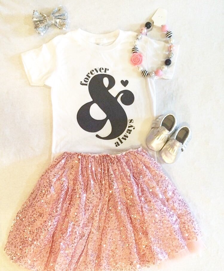 Image of Girl's Pink Sequin Skirt