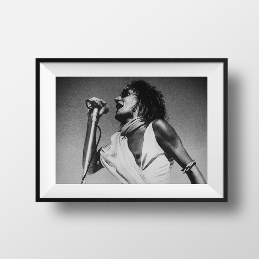 Image of Rod Stewart, South Melbourne Cricket Ground – 1974. Limited edition photograph