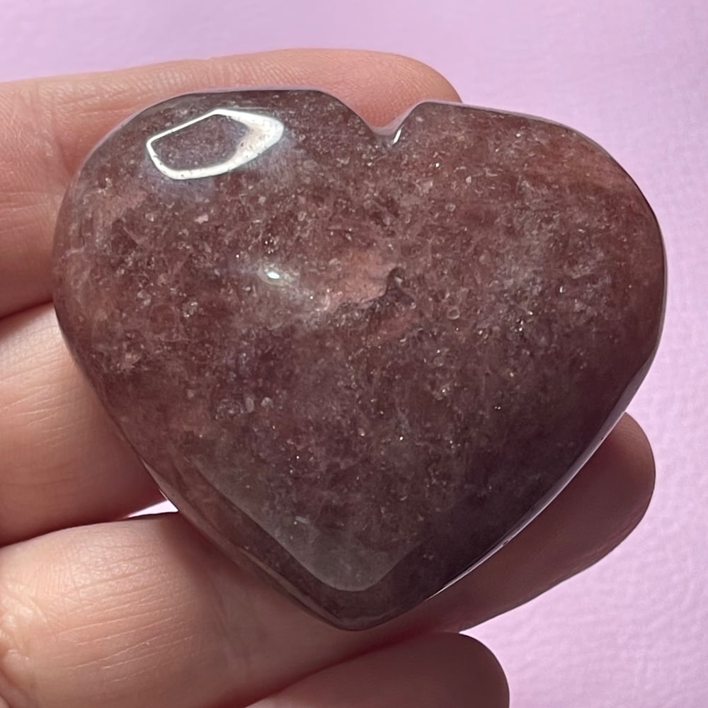 Image of Strawberry quartz heart