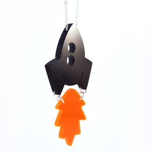 Image of Rocket & Flame necklace