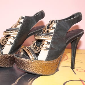 Image of Topshop Luxie Metal Chain Shoes- 37