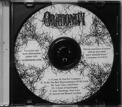 Image of Orationem - (Self-Titled) - Compact Disc