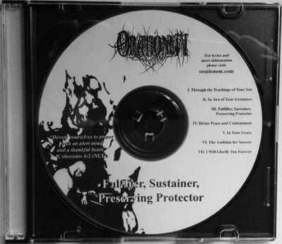 Image of Orationem - (Fulfiller, Sustainer, Preserving Protector) - Compact Disc