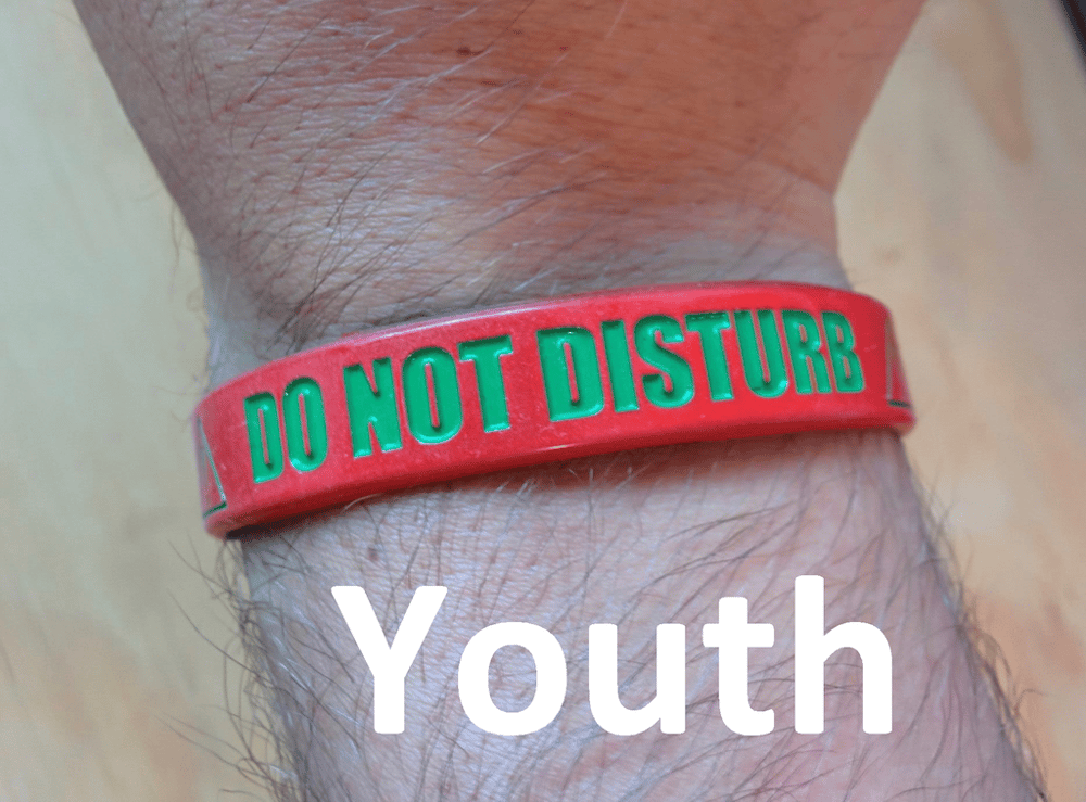 Image of Youth "Do Not Disturb" Band (Red/Green)