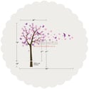 Blossoming Flower Tree Wall Decal