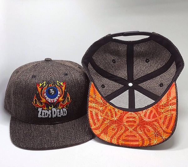 Image of Zeds Dead eyes on fire snapback