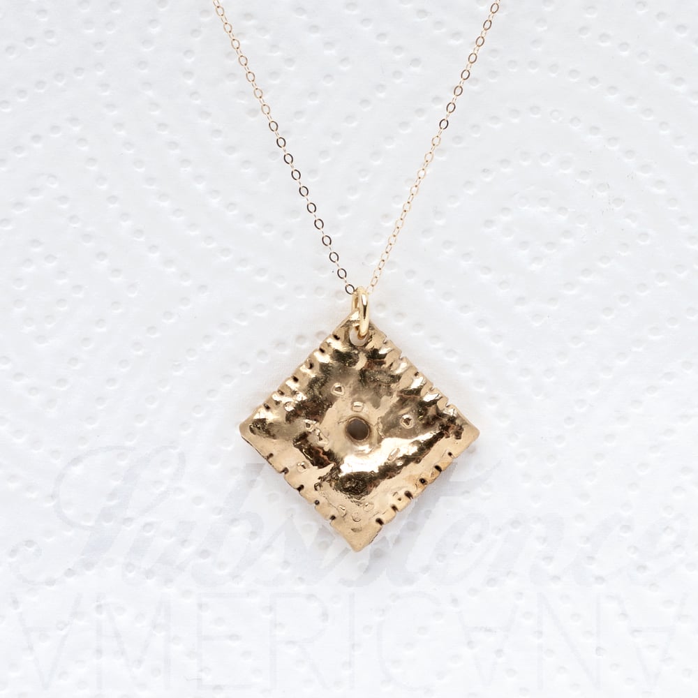 Image of 14k Gold Plated Cheese-it