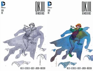 Image of DKIII Batman #1 BRIAN STELFREEZE Sketch B&W & Color Variant SET