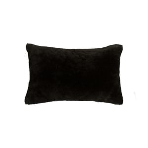 Image of 676685007551 Natural-NELSON SHEEPSKIN PILLOW BLACK