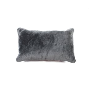 Image of 676685025807 Natural-NELSON SHEEPSKIN PILLOW GRAY