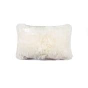 Image of 676685025814 Natural-NEW ZEALAND SHEEPSKIN PILLOW -  NATURAL