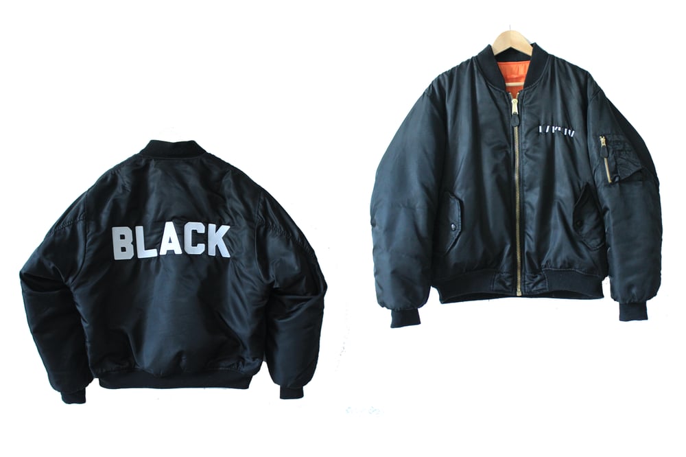 Image of BLACK BOMBER JACKET