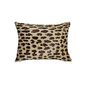 Image of 676685025647 Natural-TORINO-COWHIDE-PILLOW-LEOPARD