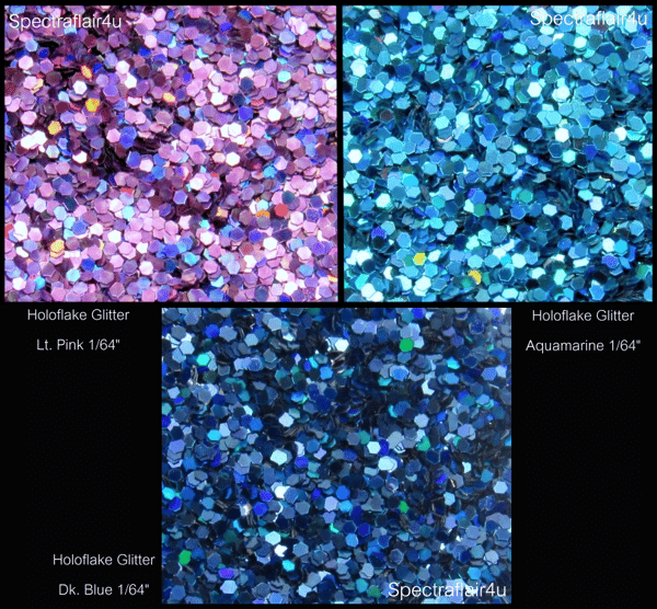 Image of Holoflake Glitters  <p> .015 </p> 3 Colors Available