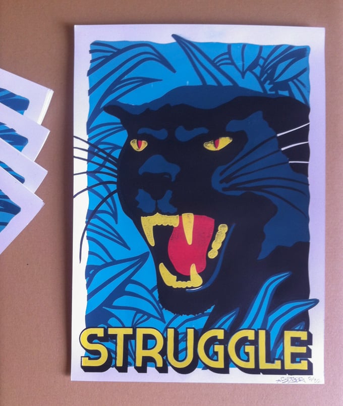 Image of STRUGGLE - Sérigraphie de Bobar