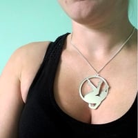 Image 4 of Aerial Hoop Necklace