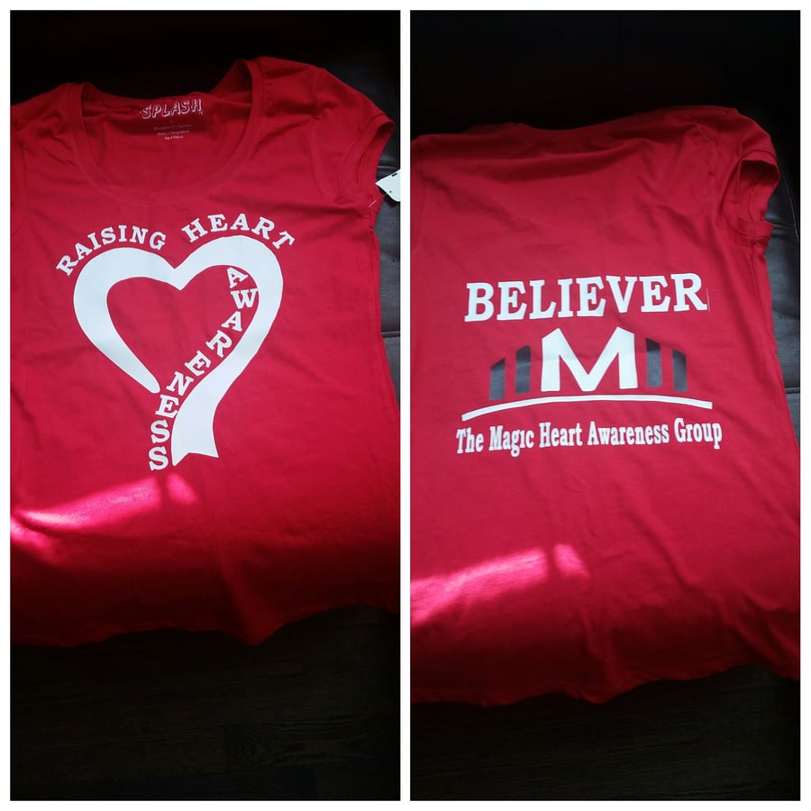 Image of Heart Awareness Believer T-shirt(Clearance)