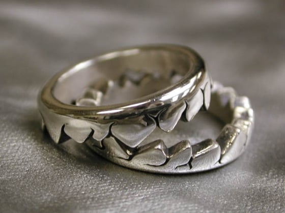 Image of "Two Piece Fault" Ring - Sterling Silver