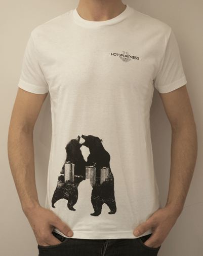 Image of 'Bear Fight' T-Shirt (White)