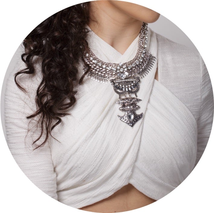 Image of Crystallised Arrow Necklace WAS $69