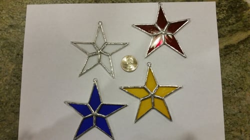 Image of Mini Star Set- stained glass