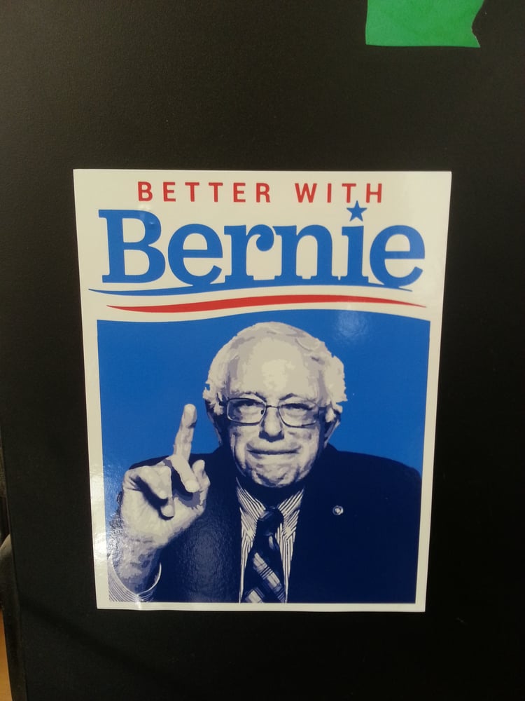 Image of Better with Bernie Sticker - Bernie Sanders 2016 Decal - 5" x 4"