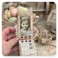 Image 13 of A Petite snippet sample french lace book in a tiny tin.