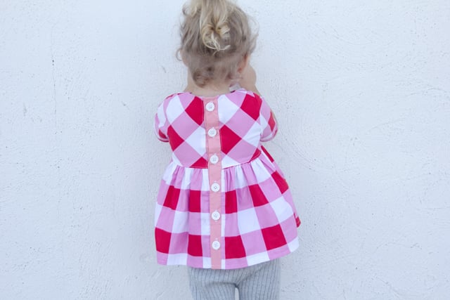 Image of the GOLD COLLAR GIRL DRESS + TOP 18M to 10