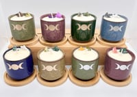 Image 1 of Mother Maiden Crone Round Pottery Candle