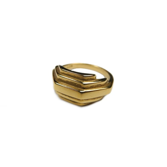 Image of Bague ESTHER plaquée or
