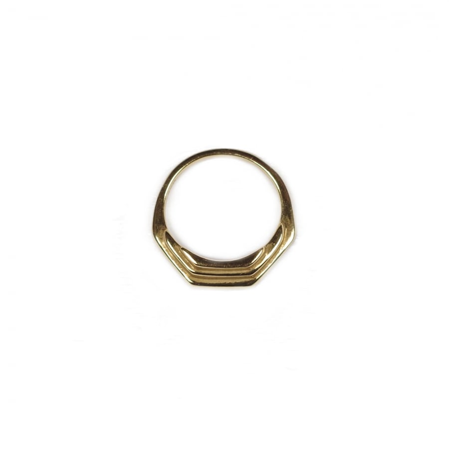 Image of Bague ESTHER plaquée or