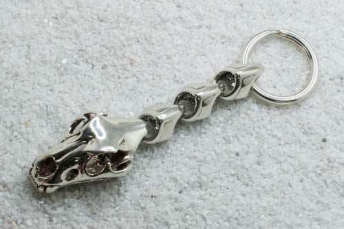 Image of "Lioness" Key Ring - Sterling Silver