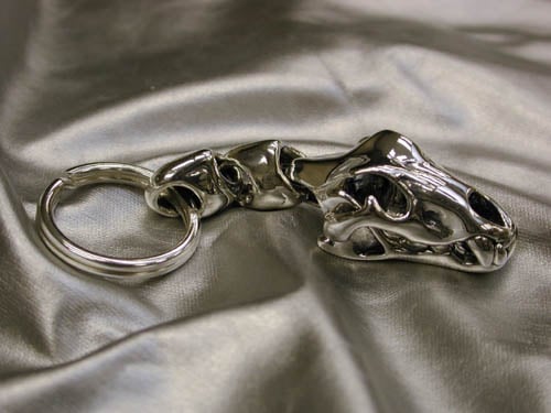 Image of "Lioness" Key Ring - Sterling Silver