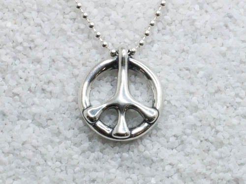 Image of Peace Pendant - Sterling Silver