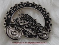 Image 1 of NEW! - CRAZY CAVAN BIKER BADGE