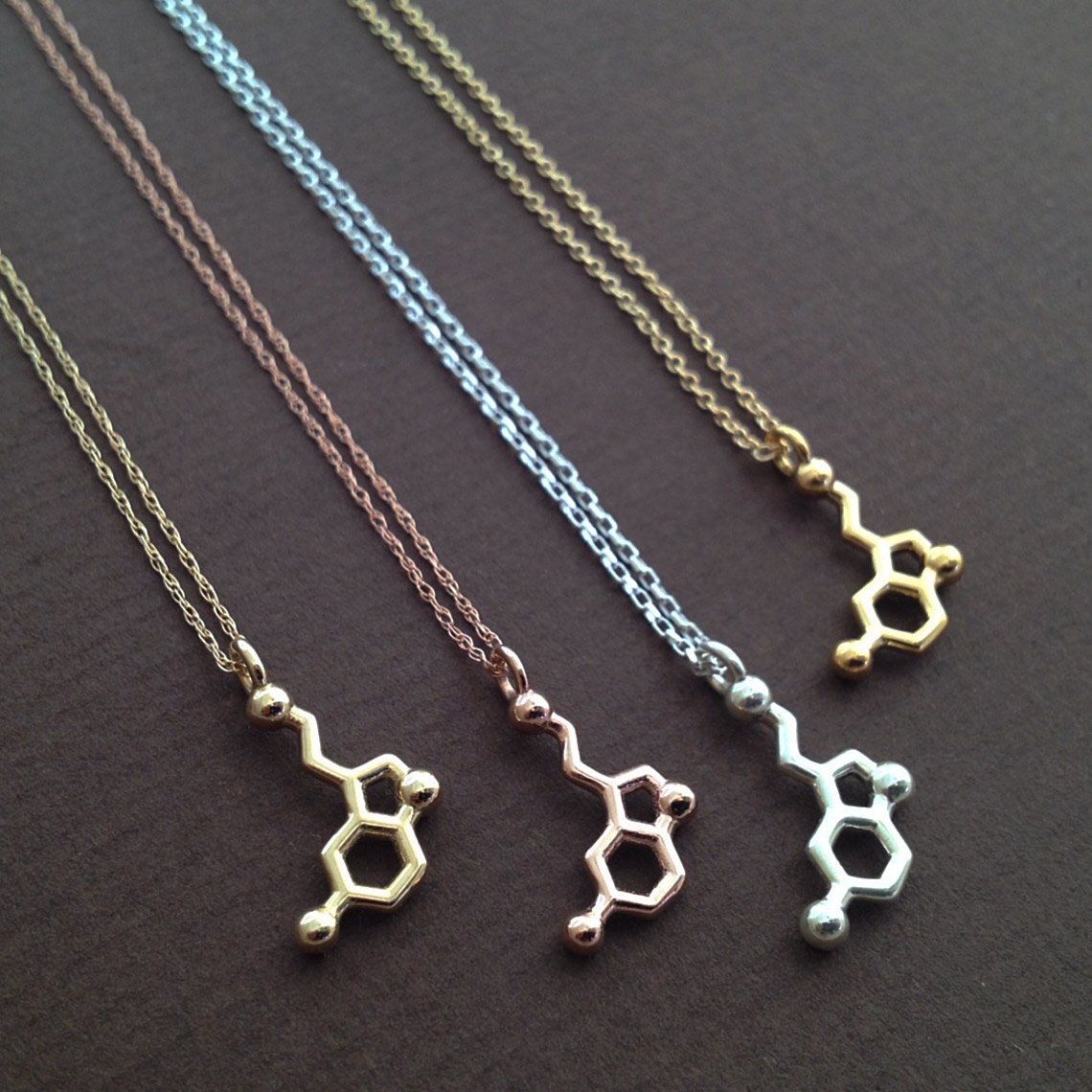 mini serotonin necklace fourmetals