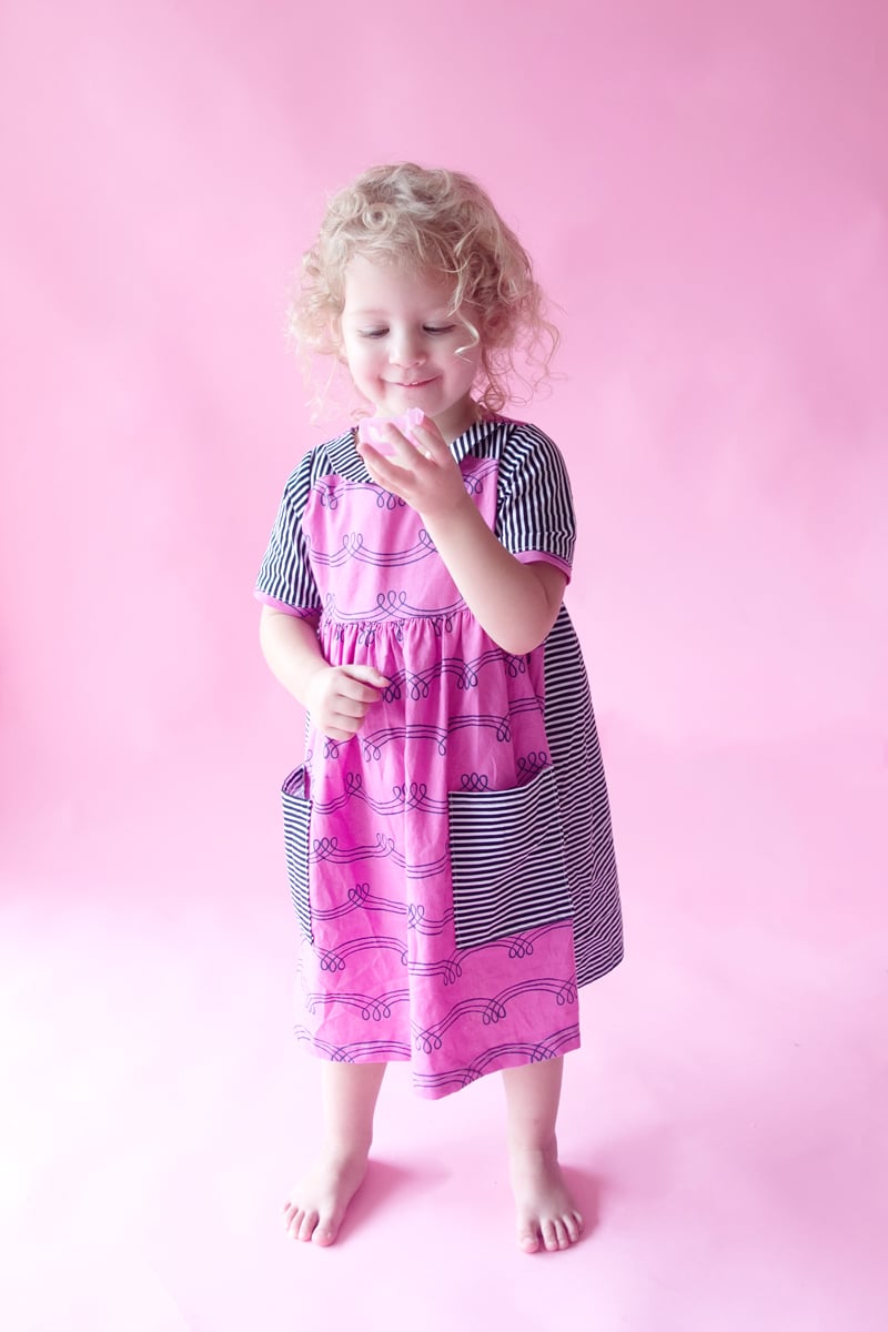 Image of the GOLD COLLAR GIRL DRESS + TOP 18M to 10