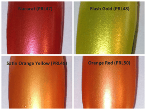 Image of Yellow/Orange Pearl Pigments </p> 11 Colors Available