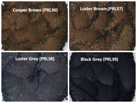 Image 1 of Black/Brown/Gray Pearl Pigments </p> 12 Colors Available
