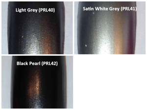 Image of Black/Brown/Gray Pearl Pigments </p> 12 Colors Available