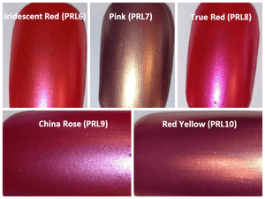 Image of Red/Pink Pearl Pigments </p> 21 Colors Available