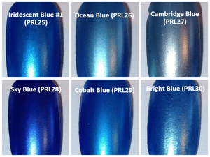 Image of Blue Pearl Pigments  </p> 18 Colors Available
