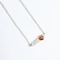 Sun Necklace - Moonstone + Sterling Silver