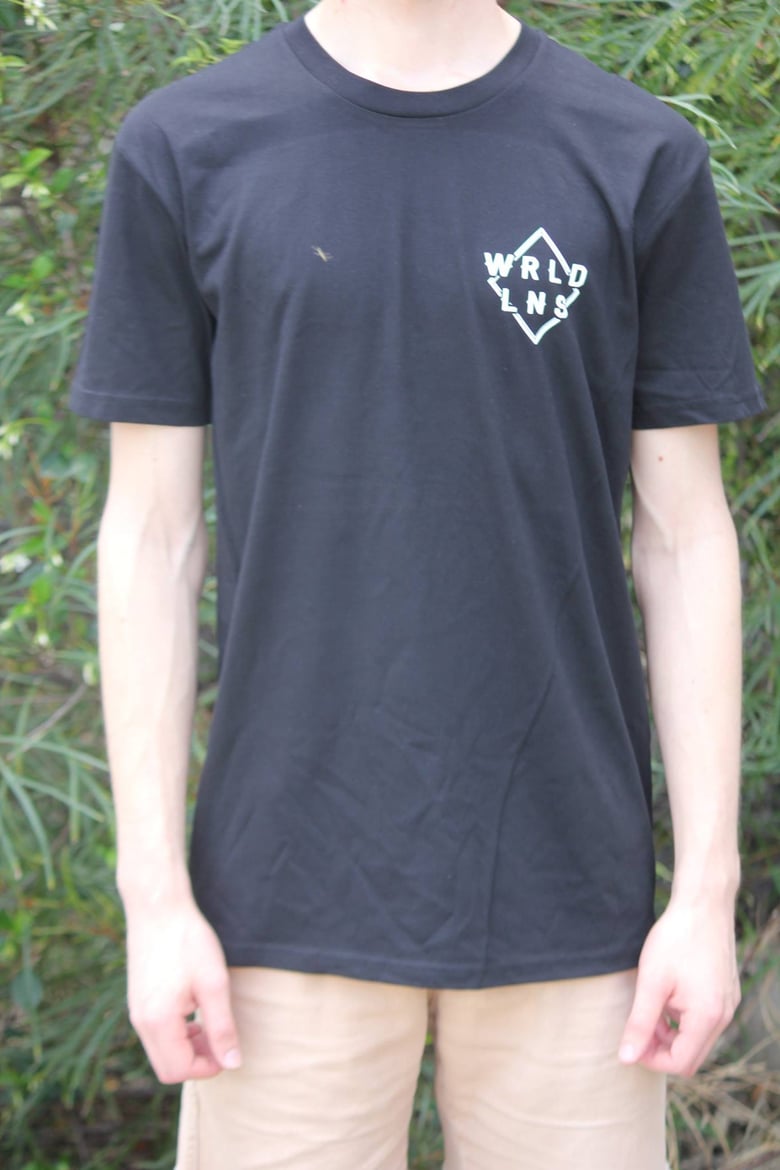 Image of WRLDNS Diamond Tee (Black) AS COLOUR