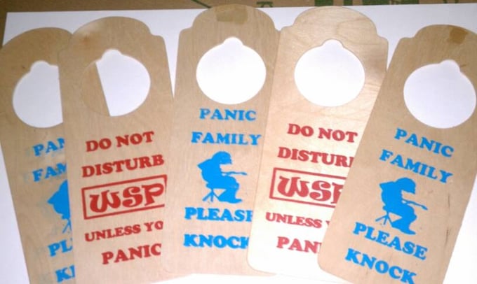 Image of Playa Panic Family Door Hangers (1 for $5 or 3 for $10) Pirce includes Shipping!