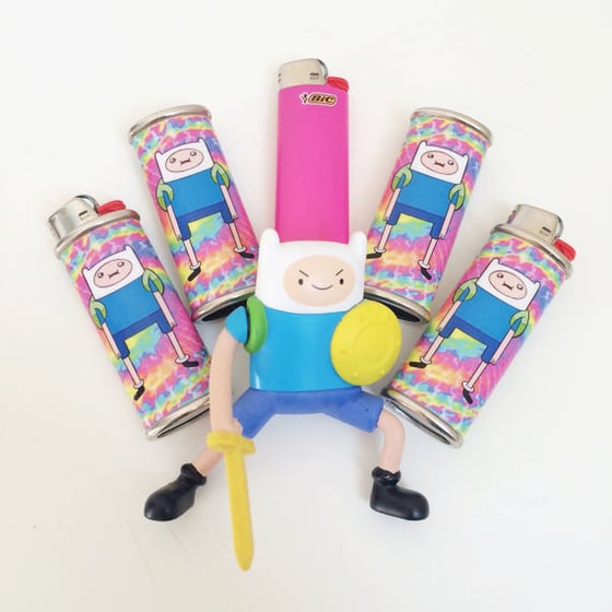 Image of Psychedelic Finn the Human Adventure Time Metal Lighter Case