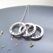 Image of Personalised Mini Circles Name Necklace