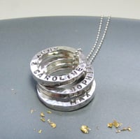 Image 2 of Personalised Mini Circles Name Necklace