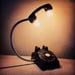Image of Vintage Black Rotary Phone Lamp